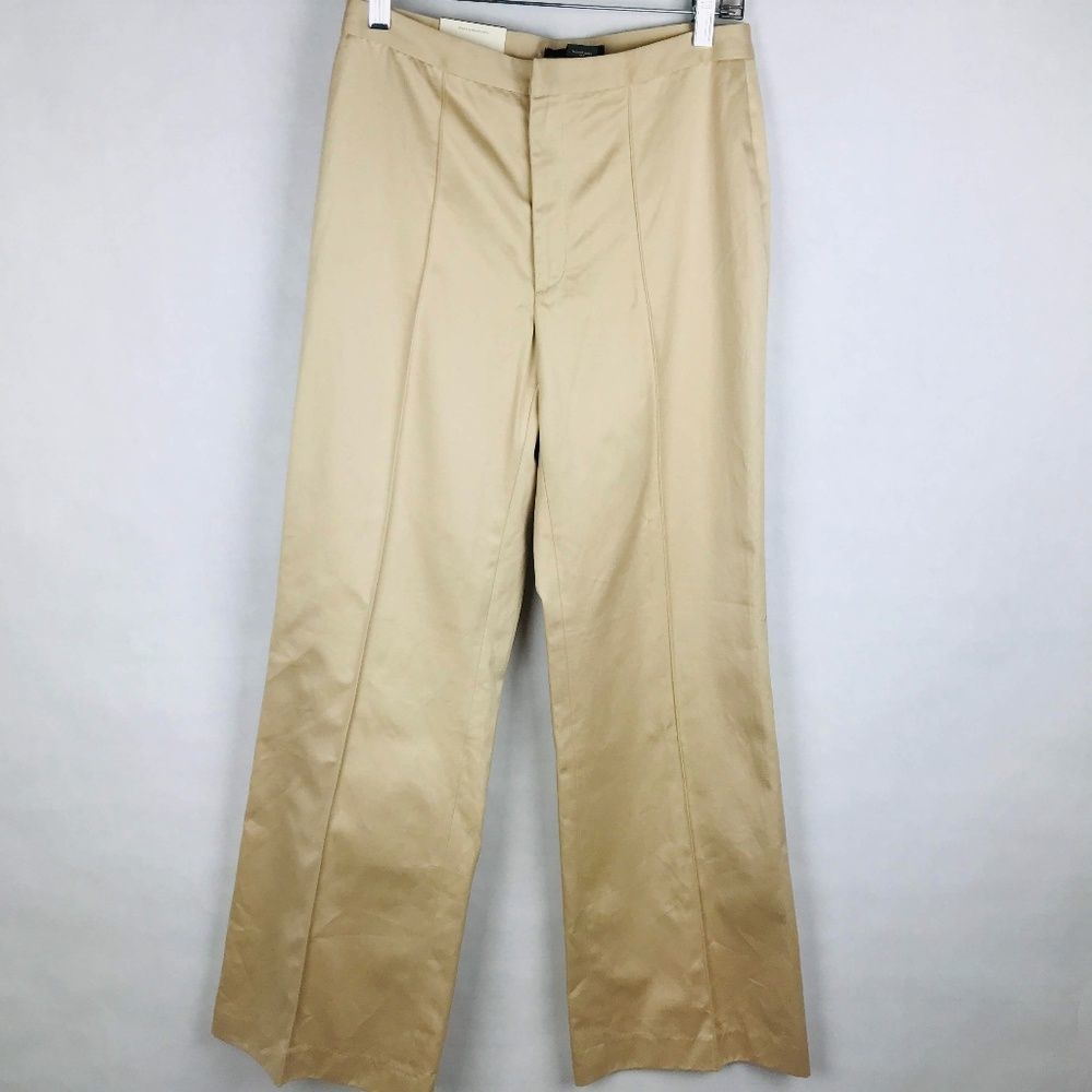Banana Republic Beige Stitched Hem Trousers
